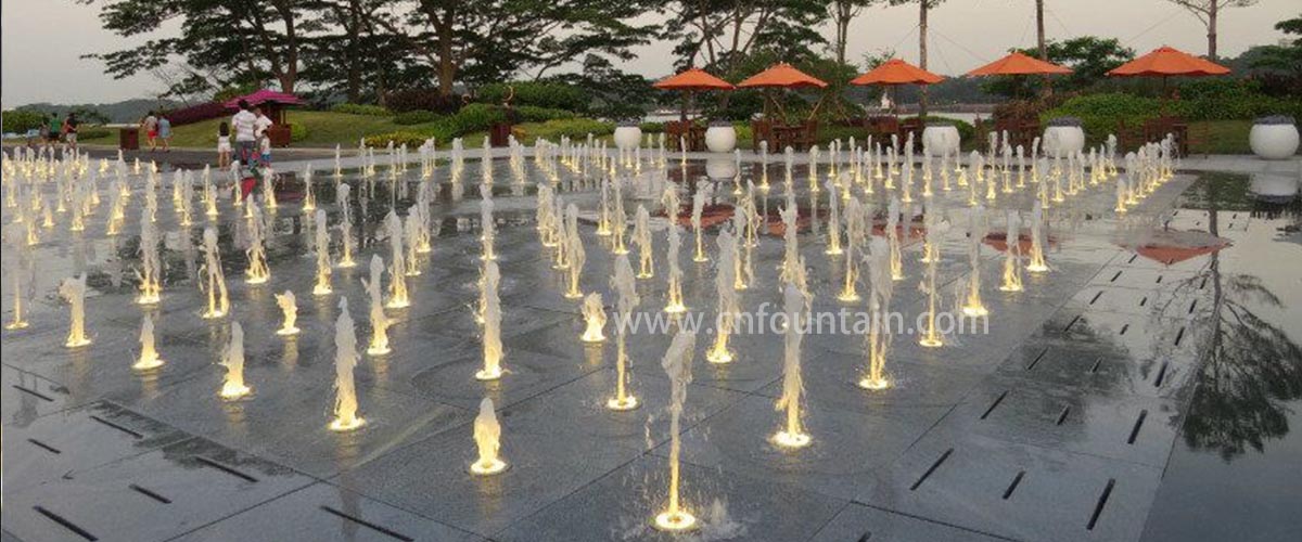 Malaysia Stailess Steel Material Outdoor Musical Floor Fountain Project Project Case