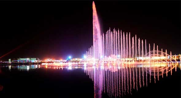 300X150M Saudi Arabia Riyadh Boulevard Large Music Lighting Fountain Show