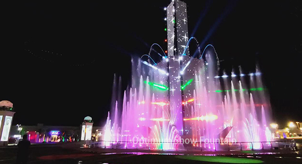 The Sheikh Zayed Heritage Festival Lighting Fountain Show in UAE