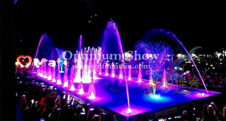 Pool Music Dancing fountain Show at Mati city, Phlipine