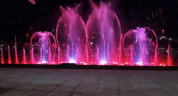 Russia Sochi 20m Pool Music Hotel Dancing Water Fountain by Optimum Show Team