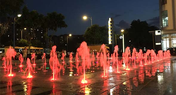 Foshan Yanbu Pocket park dry fountains